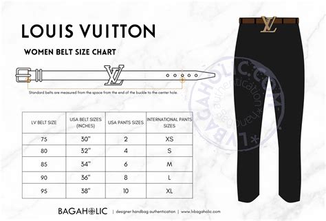 louis vuitton size chart for women.